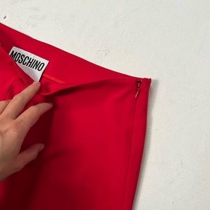 Red Moschino cigarette 🚬 pants 👖